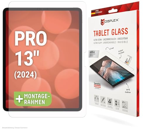 Displex Tablet Glass (9H, Hybridglasfolie) für Apple iPad Pro 13'' (2024)