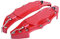 Klanata Aluminium Caliper Covers, 2 Pack Car Brake Caliper Protectors for 16-17 Wheel Hubs, Medium Size (Red)