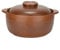 Terracotta Casserole Pot with Lid - Ceramic Clay Cooking Pot for Open Fire - Old-Fashioned Earthenware Casserole - Insulated Handle - Large Capacity.