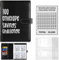 Palmcee 100 Envelope Saving Challenge, Sparbuch für Geld, Geldsparbinder Budget Planner mit A5 Cash Umschläge, Geld Sparen Challenge - Sparen Sie Ganz Einfach 5050 EUR (Schwarz)