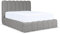 MEBLINI Carlos Polsterbett 180x200 mit Lattenrost - Bubble Bett - Cloud - Marshmallow Bed - Kopfteil Bett mit Stauraum - Betten - 180x200 - Grau Boucle ohne Matratze