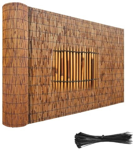 Rouleau De Clôture en Roseau Brise - Vue en Bambou pour Balcon, 50x200cm 120x500cm 130x800cm Clôture De Protection Pare - Brise De Jardin, pour Isoler Visuellement