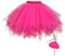 Damen Tutu Rock,Ballettüllrock Kurz mit Elastischer und Verstellbarer Taille, Perfekt für Tanzen, Festival Retro Partykostüme (DE/NL/SE/PL, Alphanumerisch, Einheitsgröße, Regular, Regular, Rosa)