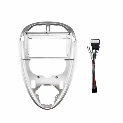 Kit De Tablero Android 9 para Citroën para Xsara para Picasso 1999-2010 con Panel Marco Sin Costuras WEFOLCC(Plata,Frame Cable)