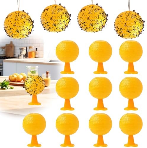 Trampa para Moscas De Frutas,8PCS Bola de Trampas para Mosca de la Fruta