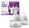 Philips Avent Natural Baby Bottle, Clear, 2oz, 2pk, SCF019/25
