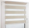 Deco4Me Doppelrollo Klemmfix ohne Bohren (100 x 200 cm, Beige) - Duo Rollo lichtdurchlässig - blickdichte Rollos für Fenster ohne Bohren - Klemmrollo, Fensterrollo, Innenrollo (Stoffbreite 96 cm)