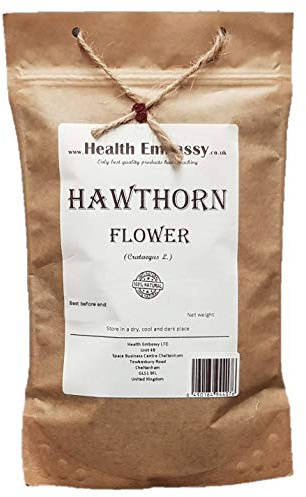 Health Embassy Fleur d'Aubépine Tisane | Crataegus L | Hawthorn Flower Tea (50g)