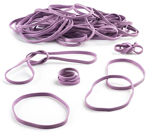 PlasticMill Rubber Bands - #33 Size - Rubberbands - 2Lb/1000 Count 2 Pound / 1000 Count Lavender