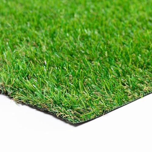 Steffensmeier Kunstrasen Wimbledon | +UV- beständigkeit hoch+ | Smart | Outdoor | Meterware | Rasenteppich | wasserdurchlässig | Grün, Größe: 400x700