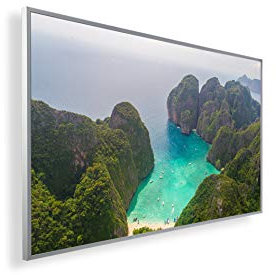 Könighaus 450W Infrarotheizung mit Bild in HD Qualität ✓ inkl. Thermostat ✓ 5 Jahre Garantie ✓ Doppelter überhitzungsschutz ✓ Infrarot Wandheizung ✓ Motiv: 59. Thai Bucht