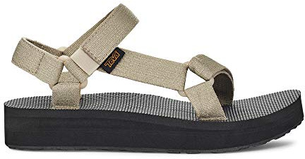 Teva Damen Midform Universal Sandale, Metallic Champagne, 41 EU