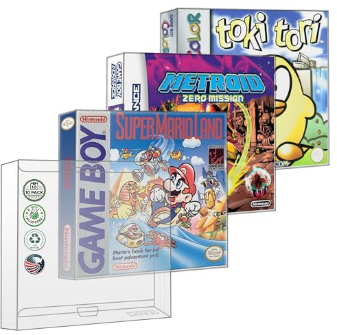 MALKO 10 Pack Game Box Protectors Compatible with Game Boy, GBC and GBA