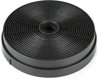 Klarstein Aktivkohlefilter für Skyfall Smart Dunstabzugshauben, Ersatzteil, 1 Aktivkohlefilter, Umluftbetrieb, Kohlefilter: 17,5 x 3,5 cm (ØxH), schwarz