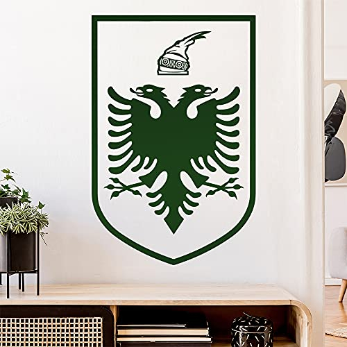 Albanien Wappen Wandtattoo Wandaufkleber Wall Sticker - Dekoration, Küche, Wohnzimmer, Schlafzimmer, Badezimmer