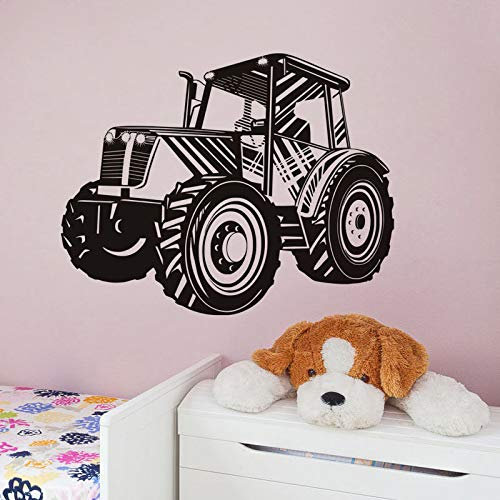 Zdklfm69 WandSticker Wandtattoos Transport Home Decor Traktor Kunst für Jungenzimmer Abnehmbare Tapete Wandtattoo 57x67cm
