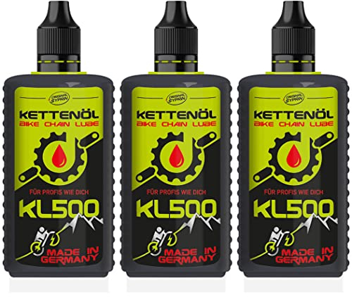 Original Syprin Fahrrad Kettenöl - Ultimative Schmierung & Schutz bei allen Wetterbedingungen, geeignet für Mountainbike, E-Bike & Rennrad - Fahrradkettenöl Made in Germany - 3x125ml