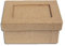 INNSPIRO Pappmaché-Box mit rechteckigem Rahmen 8 x 6 x 4 cm, Basteln, kreative Aktivitäten und Geschenke, zum Personalisieren und Dekorieren.