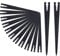 Belerry 30 Stück Micro Drip Rohrhalter Schwarz Leitungshalter PE Gartenschlauch Micro Drip Erdnägel für 1/4 Zoll, 3/5 Zoll, 4/7 Zoll Schläuche und Emitter