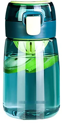 MARMODAY Kinder-Wasserflasche, 350 ml, BPA-frei, Sport-Trinkkanne mit Filterverschluss, Wasserflasche, auslaufsichere Trinkflaschen, Radfahren, Fitnessstudio, Mädchen, Jungen, Blau