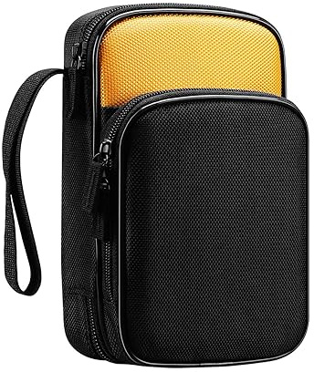 KingSung Zippered Soft Tool Carrying Case for Fluke 117/116/115/114/113 Digital Multimeter 62 Max and Many More, with Smooth Zipper and Thick Wrist Strap, Built-in Shock-Proof Cotton, Double-Layer