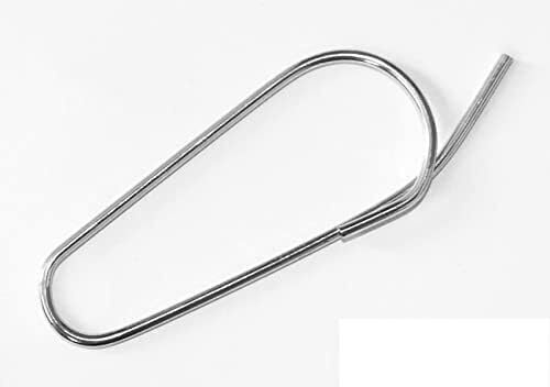 QuH Etikettenanhänger, Anhängeschlaufe, Drahtschlaufe, 1,8x56mm, 8.000 Stück, verzinkt, Federstahl