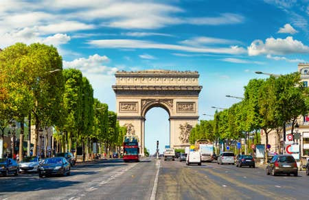 adrium Acryl-Bild 80 x 50 cm: Arc de Triomphe in Frankreich (156676262)