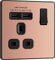 BG Electrical Evolve Single Switched Power Socket + 2 USB Charging Ports