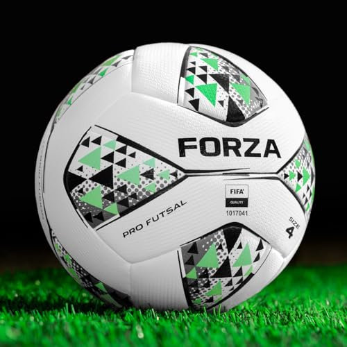 FORZA Pro Futsal Footballs [Size 3/4] – Low Bounce High Performance Match Ball – Pack of 1/3/12 (Size 4, Pack Of 1)