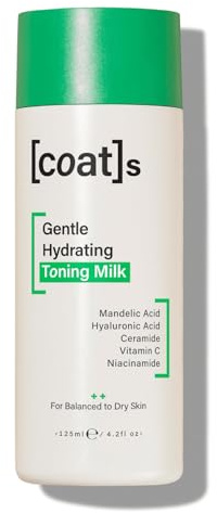 Coats Gentle Hydrating Toning Milk – Hydrates, Protects + Exfoliates to Help Prevent Breakouts – Dermatologically Approved + Clinically Proven – 125 ml