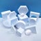 14PCS Produkt Fotografie Hintergrund Requisiten wasserdichte Hartschaum Geometrische Würfel Requisiten für Fotoshooting Lebensmittel Kosmetik Schmuck Ornamente Make-up Hautpflege Weiß