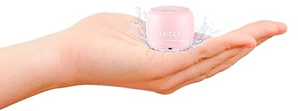 LEICEX Tragbarer Mini Bluetooth Lautsprecher, Kabellos Speaker Mit Taschendesign, Mit IPX7 Wasserdicht, Perfekter klein Musikbox, FüR Dusche, Reise, Zimmer, Fahrrad