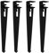 Pieds de Serrage de Table Amovibles Forme de F,4pcs Pieds de Meubles Réglables,Jambes en Métal de Bricolage pour Tables Basses,Tables de Salle à Manger,Bureaux Modernes (76cm(30in),Black)