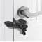 NUDFSY Door Lock Without Drilling, Portable Door Lock, Hotel Door Lock Travel Safety and Privacy Lock for Hotel, Dormitory, Home, Prevent Unauthorized Entry(Black)