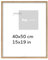Pix FRAMES Bilderrahmen 40x50 cm - Holzrahmen für Foto - Rahmen mit Scheiben aus Plexiglas - Rahmen zum Aufhängen - Modern Photo Frame - Eiche