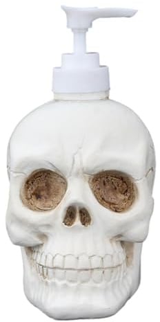 Ro Rox Totenkopf-Seifenspender 350 ml Gotisch Halloween Badezimmer Kunstharz