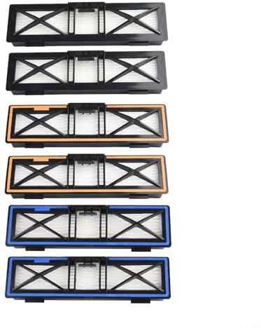 HEPA-Filter, Ersatz, kompatibel mit für Neato D10, D9, D8, D7, D6, D4, D3, D5, D70, D75, D85, 70E, D85 945-0379 Roboter-Staubsauger, 6 Stück