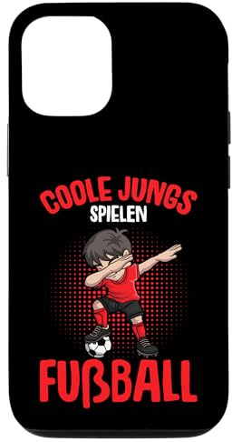Coole Jungs spielen Fußball Fußballer Jungen Kinder Hülle für iPhone 12/12 Pro
