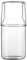 Set Caraffa e Tazza per Acqua da Comodino, Set Caraffa e Bicchiere per Acqua in Vetro, Brocca da Comodino e Tazza Utilizzata Come Coperchio, Bottiglia D'acqua Trasparente e Set di Bicchieri(400 ml)