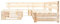 4-TLG. Paletten-Lounge-Set Holz Natur,277486