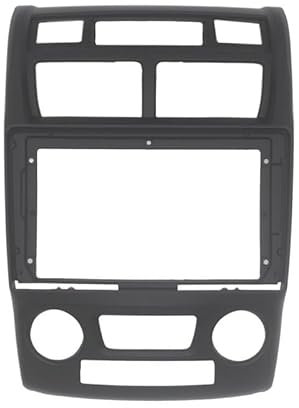 Auto-Audio-Rahmen 9-Zoll-Autoradio-Blende/Passend for KIA Sportage 2005-2010 Video-Panel-Player Audio Dash 2 Din Rahmen Armaturenbrett-Montagesatz Autoradio Radioblende Doppel(AUTO AC)