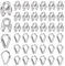 Idota 20 Piezas Abrazaderas para Cable Acero M5 e 20 Piezas Guardacabos de Acero, Clips de Cuerda de Cable Adecuado para Alambre de Ø 5 mm