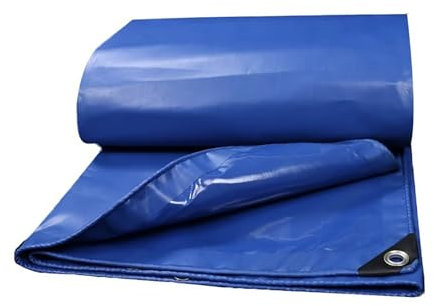Strapazierfähige, wasserdichte PVC-Plane mit Ösen für Terrasse, Pflanzen, Hühnerstall, Hundehütte, Gewächshaus, Pavillon, Plane mit Ösen