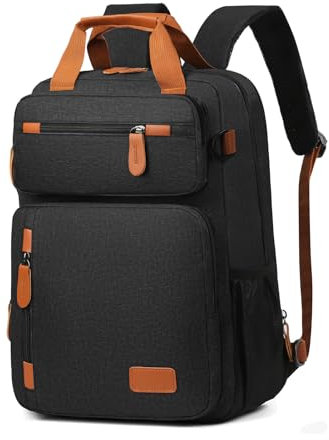 docooler Zaino da Viaggio di Grande capacità, Zaino per Laptop da 15,6 Pollici per Uomo e Donna, Zaino da Lavoro Leggero e Resistente all'Acqua con Tracolla per Bagaglio