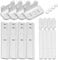 (Pack of 4) Universal Integrated Fridge Door Sliders Brackets Kit Installation Fixing Kit and Installation Sliding Mounting Bracket Fixing Kit Attaching to Fridge Doors