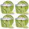 Citronella Kerze Outdoor, 4PC Groß Outdoor Kerze, 120 Stunden Garten Kerzen Für Camping, Picknick, Balkone, Schlafzimmer, Wohnzimmer,Lang Anhaltende Brenndauer,Rauchfrei, Frischer Duft