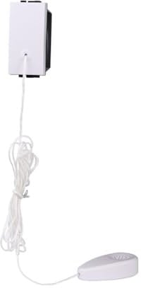 Modulo pulsante con corda, serie Starlight, bianco, 10A, compatibile con Vimar Plana - Ettroit EV1101