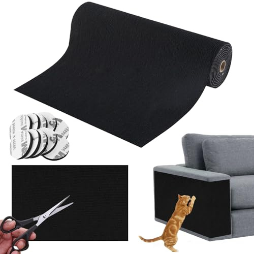 Kratzmatte Katze Selbstklebend, Kratzteppich Katze Kratzschutz Sofa Katze,200cmx40cm Katzenteppich DIY Kratzbrett Katze,Kratzecke für Katzen,Katzenkratzmatte für Sofa,Möbel,Tür,Wand Wiederverwendbar