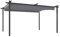 kangqiling Pergola de jardin avec toit rétractable 4 x 3 m Anthracite, Anthracite, 318538