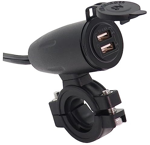 Hemobllo 4.8a Chargeur USB Étanche pour Double Port avec Couvercle -Eau Et Contrôle Off